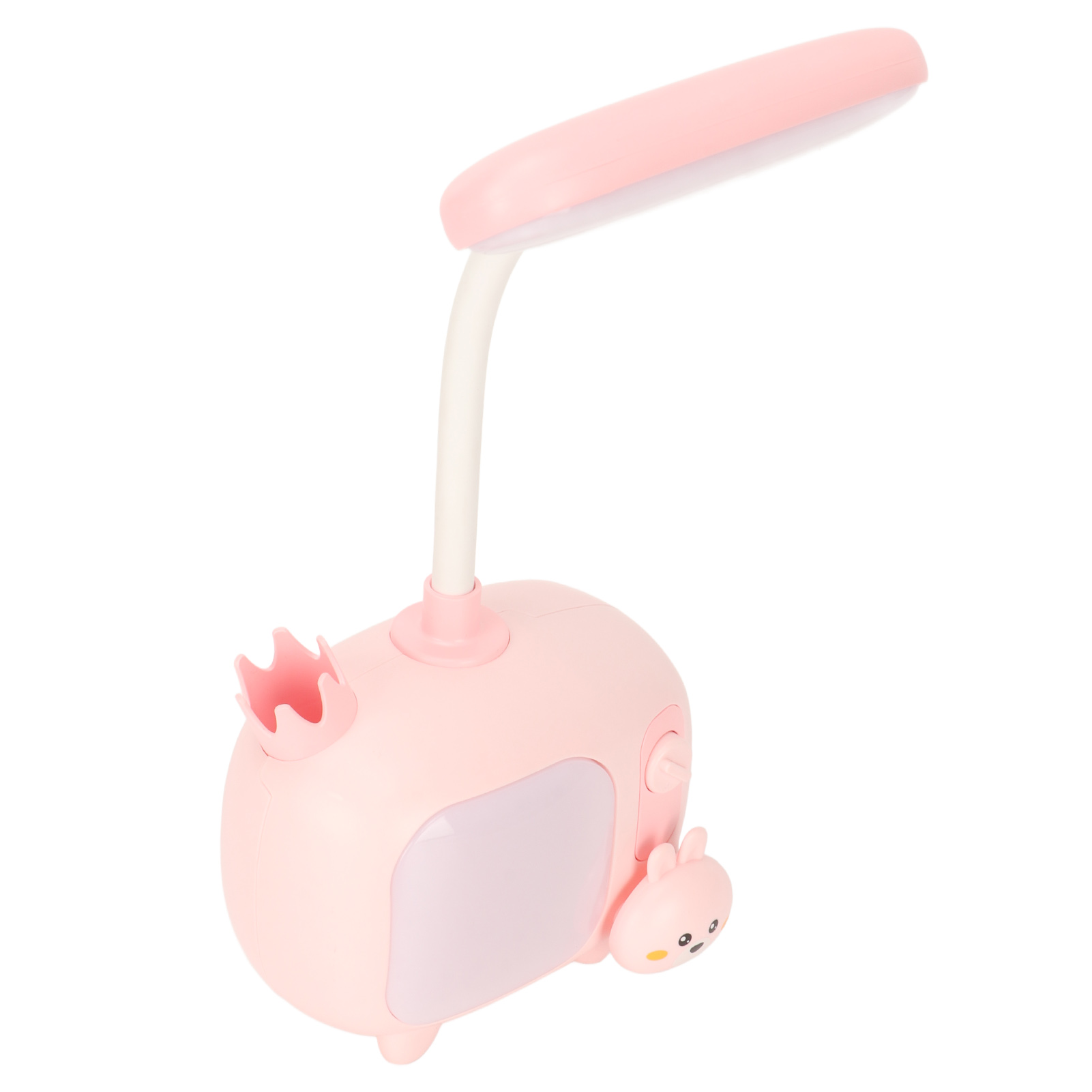 Leselampe Für Kinder, Tv-stil, Flexibler Schwanenhals, Usb-aufladbar, Sanftes Led-licht, Rosa
