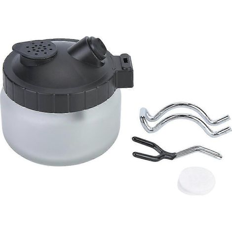Reinigungstopf Für Airbrush-pistolen Aus Glas, Stahl Und Kunststoff (matter Topf)