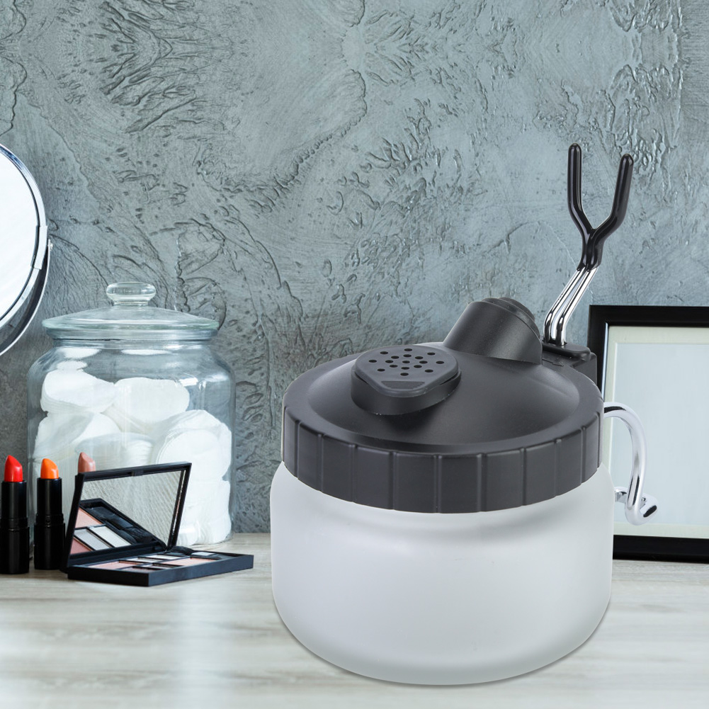 Reinigungstopf Für Airbrush-pistolen Aus Glas, Stahl Und Kunststoff (dreierset)
