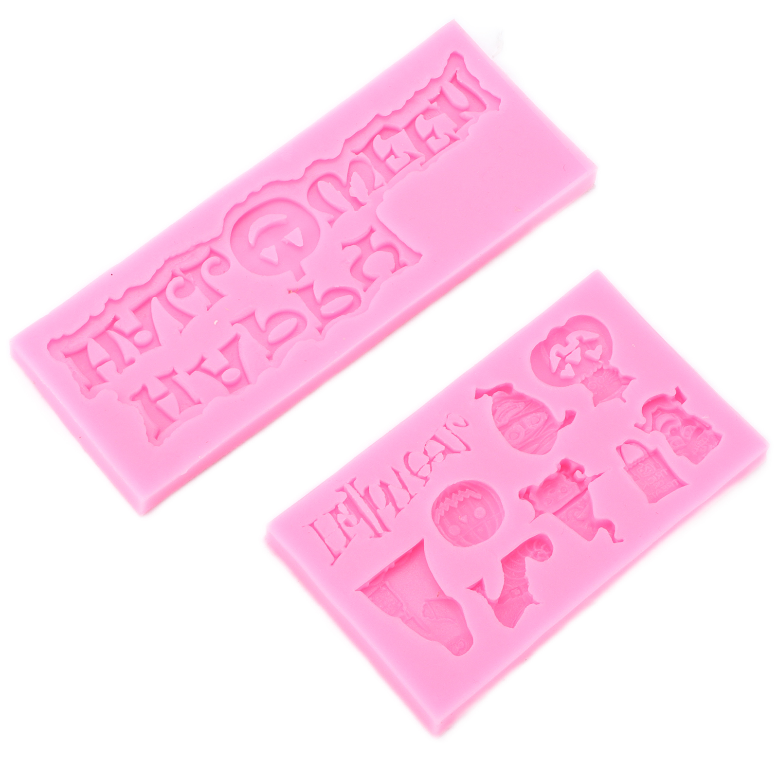 Silikonformen Für Halloween In Form Einer Hexe, Eines Geistes Und Von High Heels. Antihaftbeschichtet Und Langlebig – Ideal Zum Backen Von Halloween-dekorationen.
