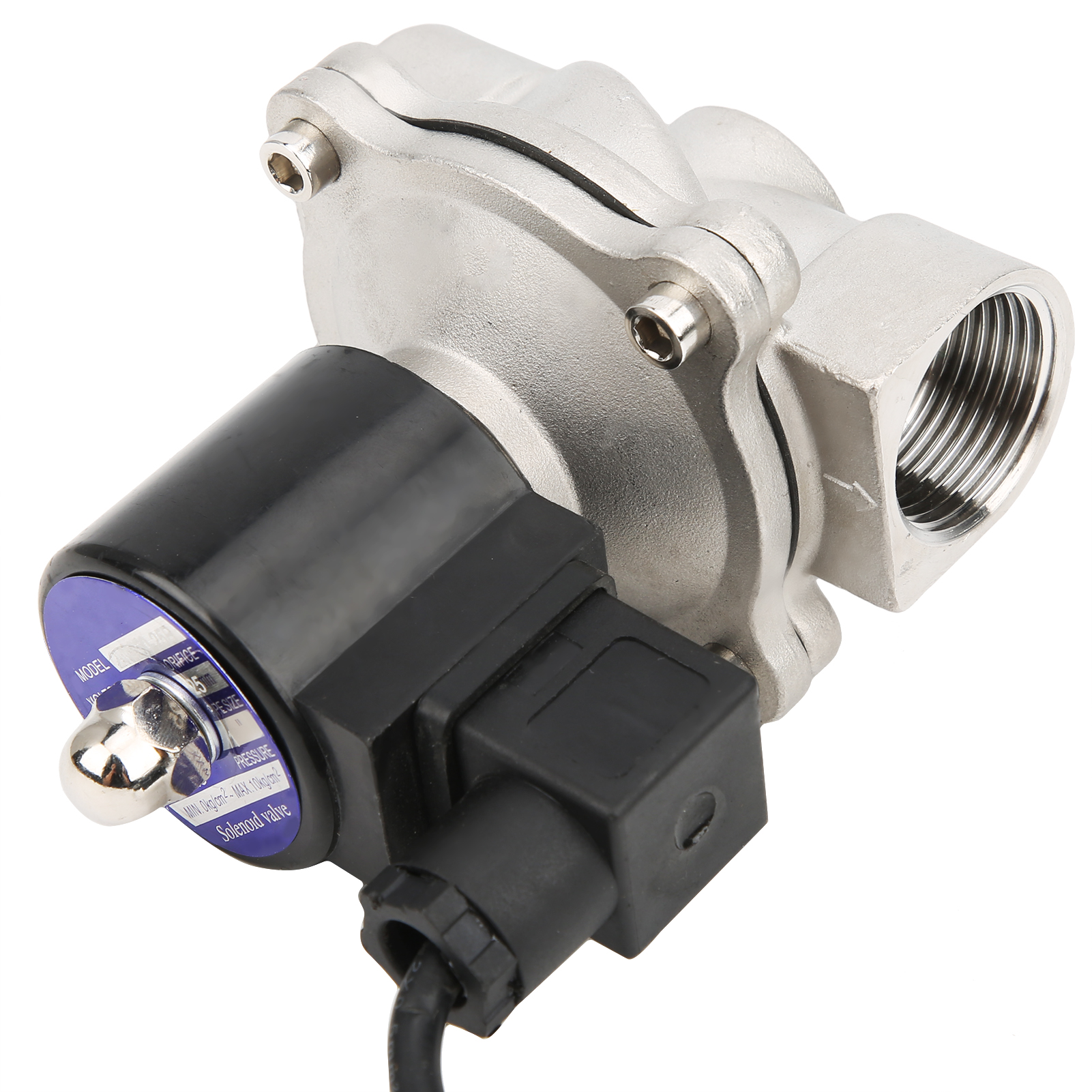 Normalerweise Geschlossenes, Direktwirkendes G1in-magnetventil Für Luft, Wasser Und Öl, 2w-250-25bdc24v