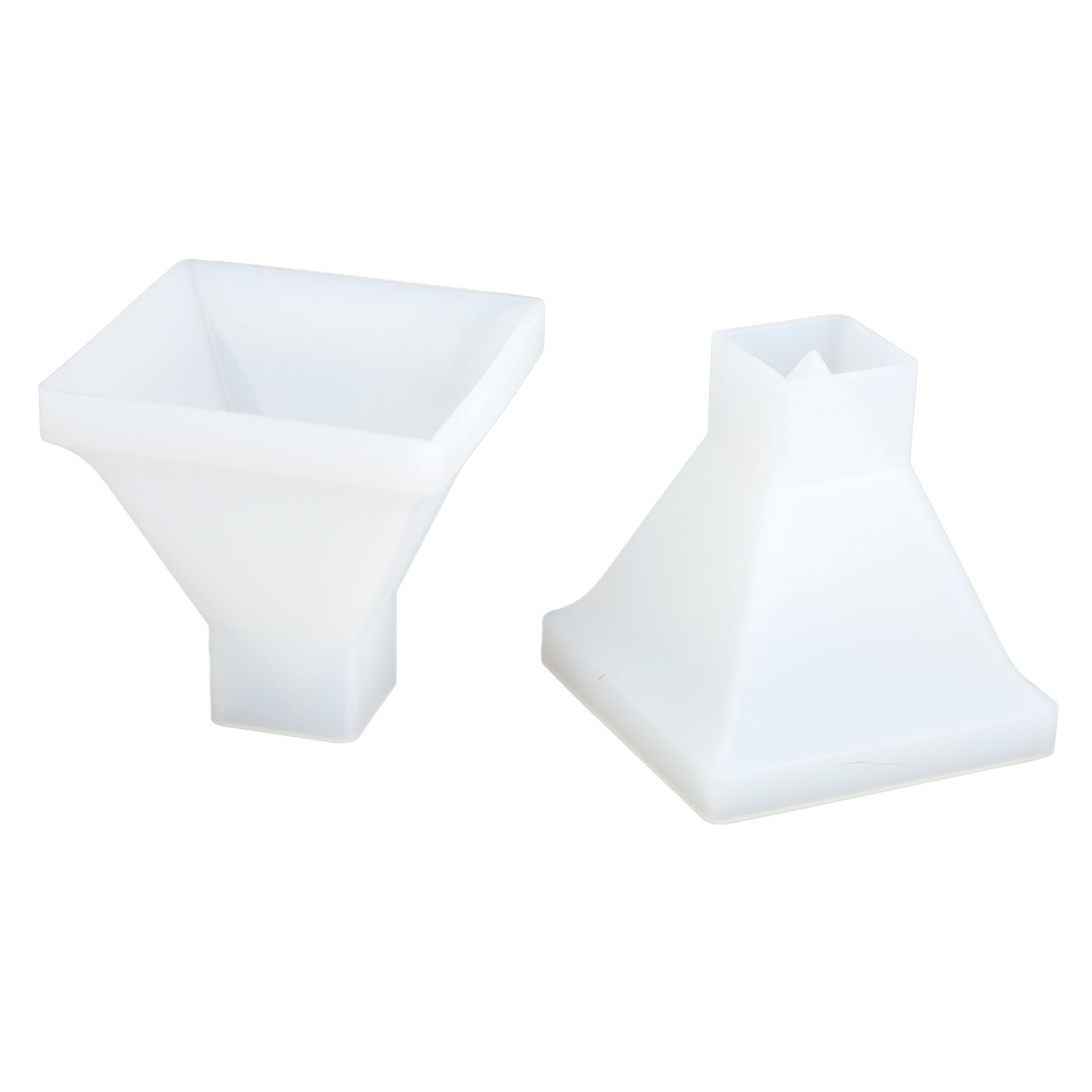Set Mit 2 Diy-pyramidenformen, Kristall-epoxidharzform, Große Silikonpyramide, Handgefertigte Epoxidharzform Für Die Heimdekoration