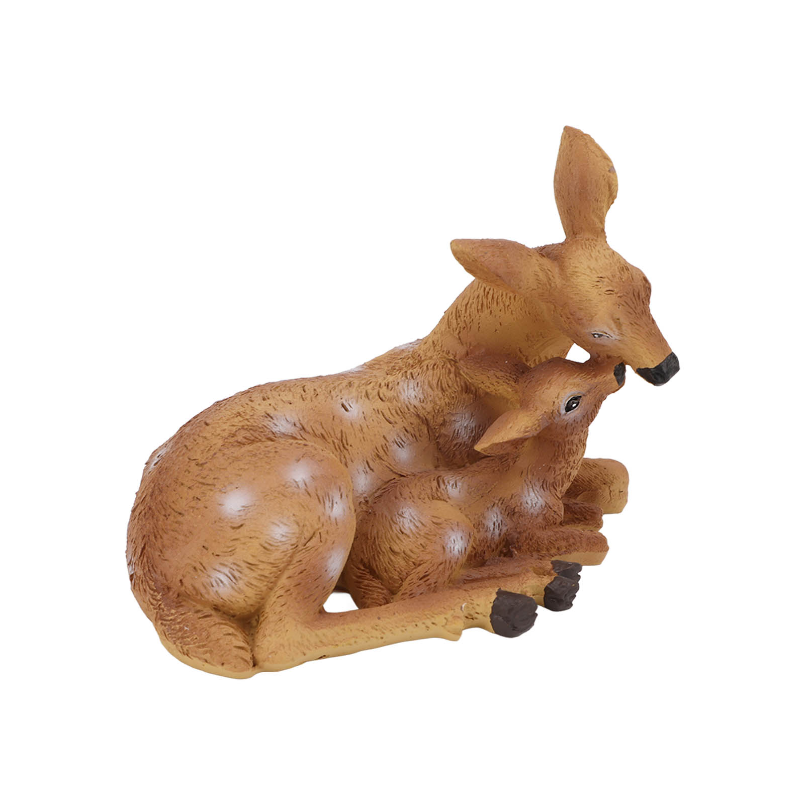Handbemalte Hirschfigur Mit Beeindruckender Detailgenauigkeit. Eine Charmante Hirschstatue Für Die Dekoration Von Haus Und Garten. Ein Ideales Geschenk.