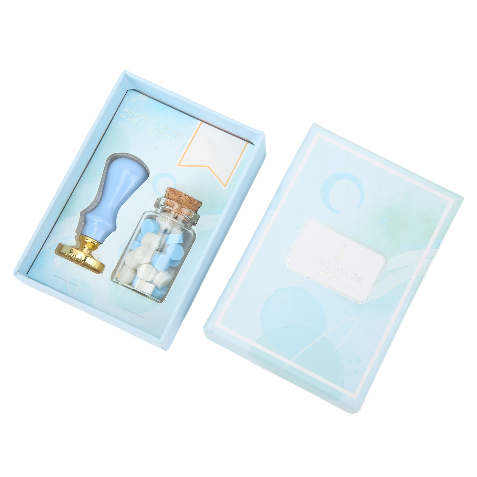 Set Aus Transparenten, Rostfreien Wachsstempeln Mit Muster Und Holzgriffen Für Briefumschläge Und Karten. Elegante Verpackung.