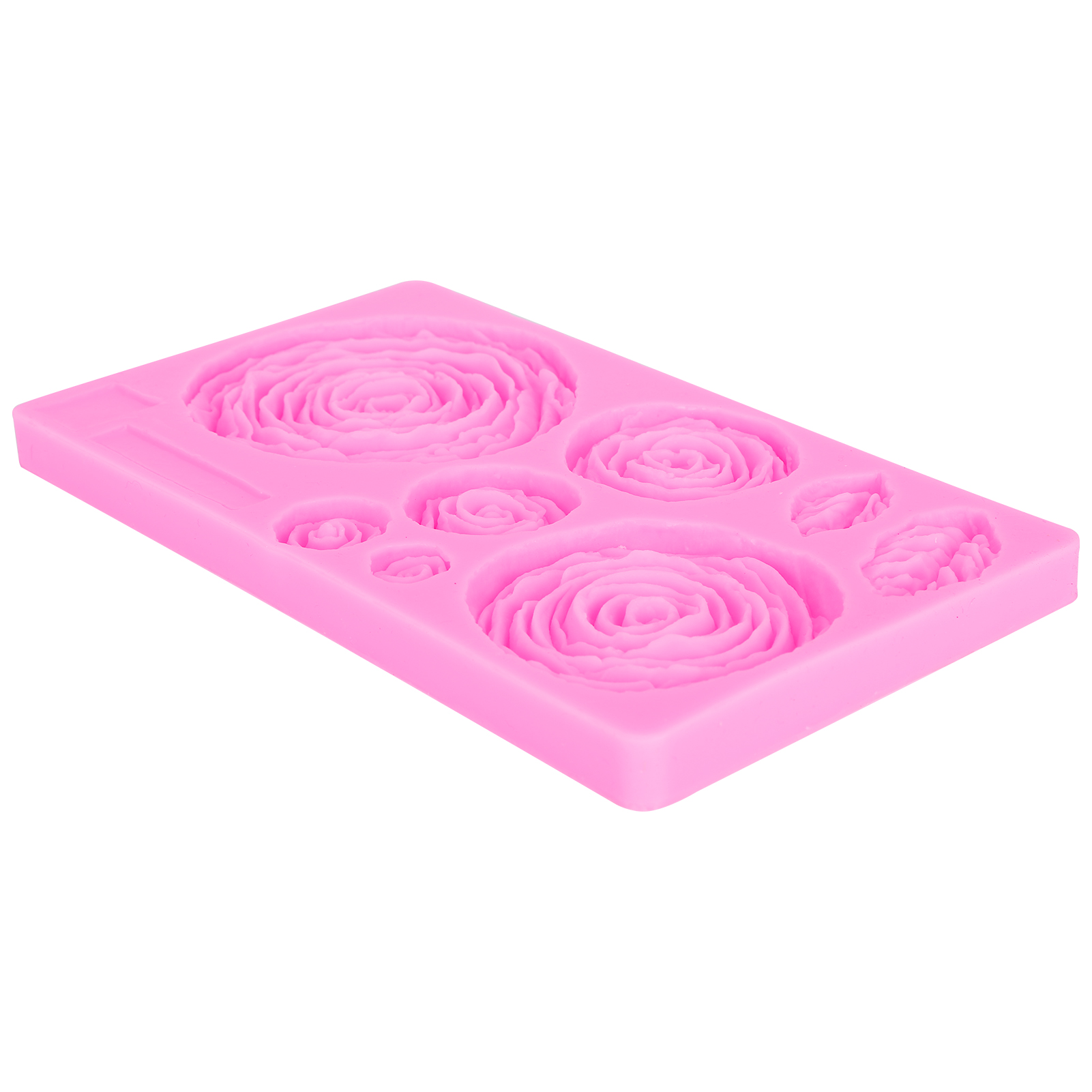 Kuchenform Mit Blumenmuster, Diy-silikonform Zum Dekorieren Von Schokolade, Seife Und Harz (rosa)