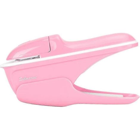 Abs-heftgerät Ohne Klammern Für Bücher Und Papier, Manuelles Bindegerät (rosa)
