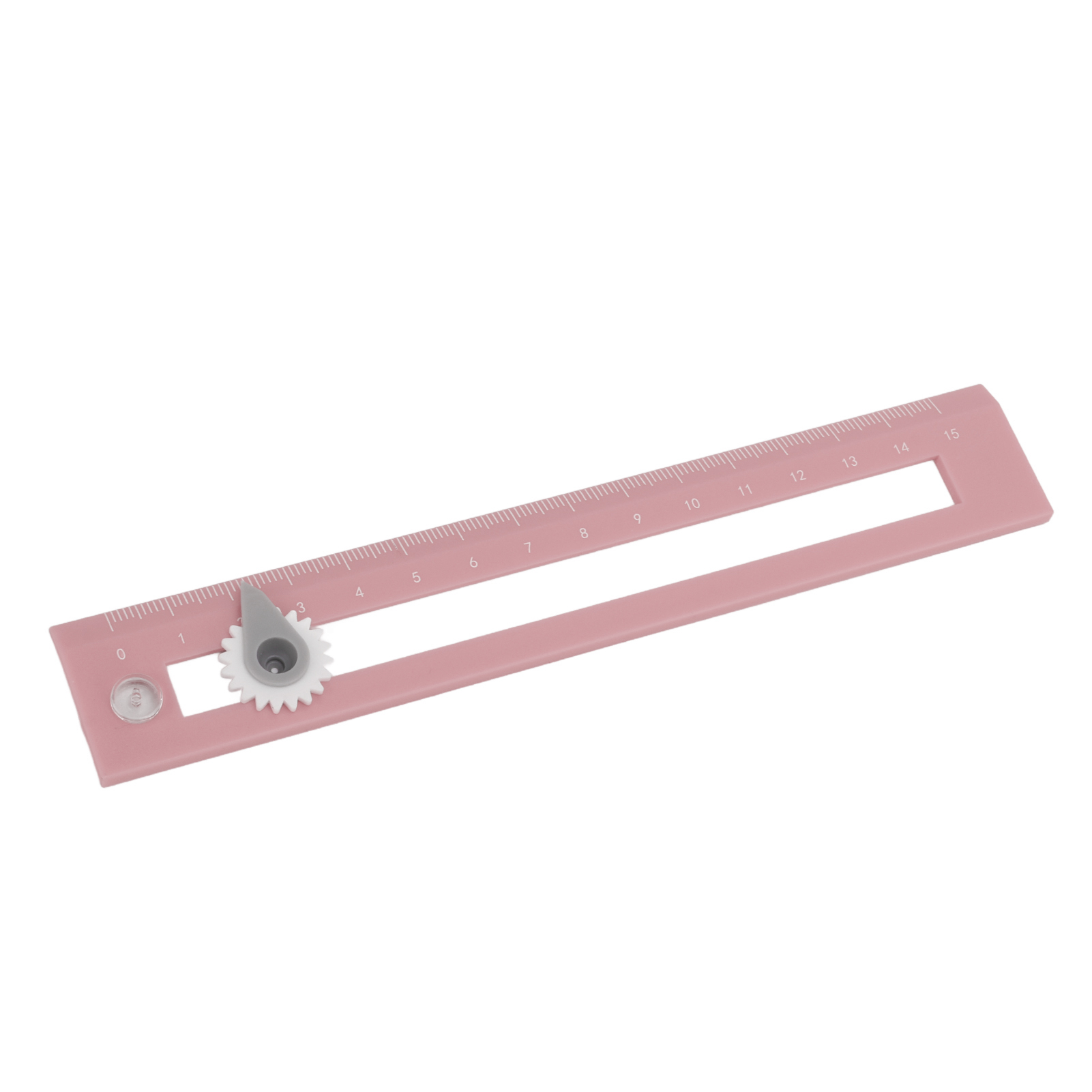 Hochpräziser 2-in-1-zirkel Und Lineal Für Schüler, Lernwerkzeug Zum Zeichnen Und Skizzieren (rosa)