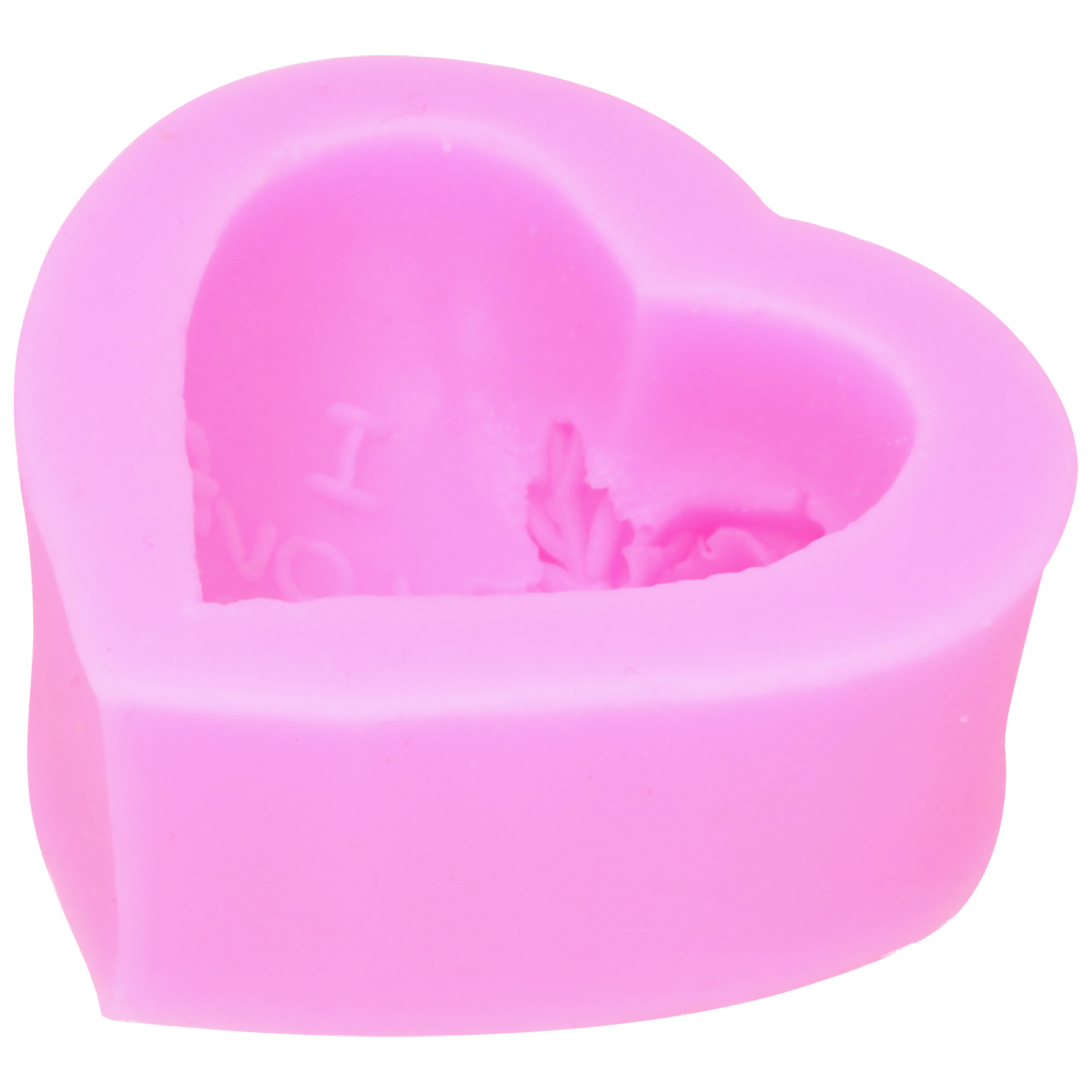 Diy 3d Herzförmige Silikonform Für Rosen, Kuchen, Pralinen, Seifen Und Kerzen.