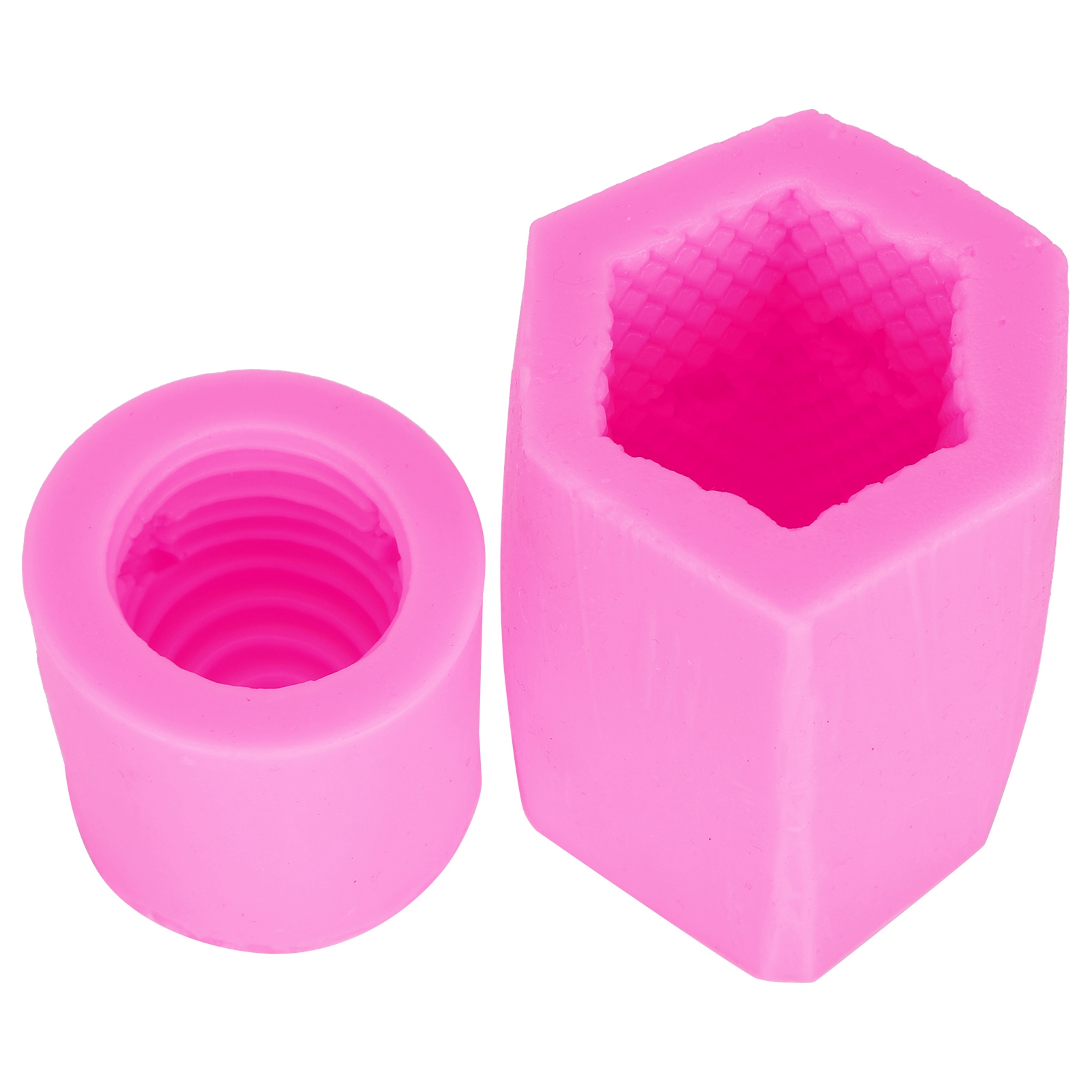 Silikon-seifenform In Wabenform Für Kerzen, Kuchen Und Pralinen (rosa)