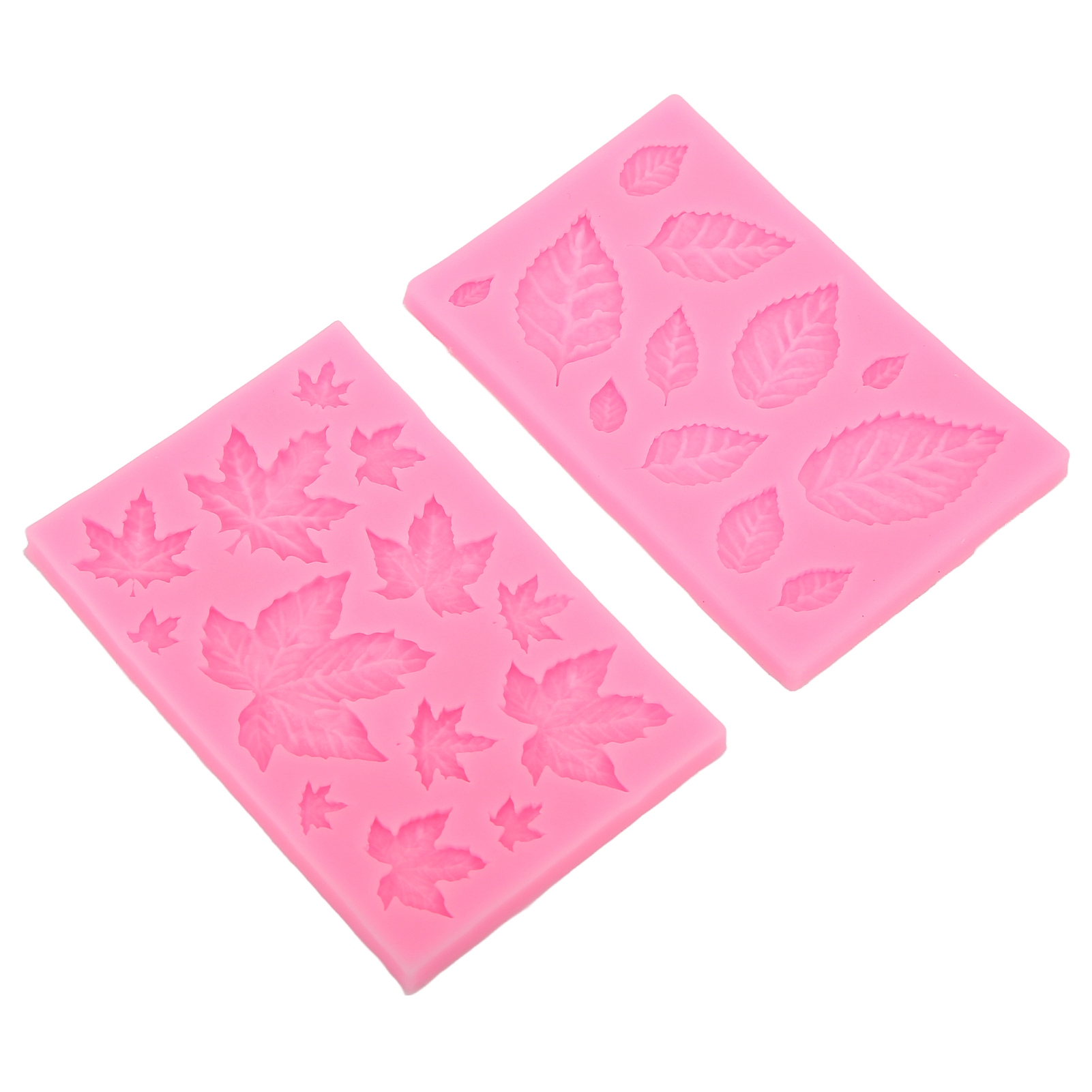 Fondantform Mit Rosa Ahornblattmotiv – Leicht Zu Reinigen, Flexibel, Spülmaschinenfest – Silikonform Für Ihre Selbstgemachten Kreationen