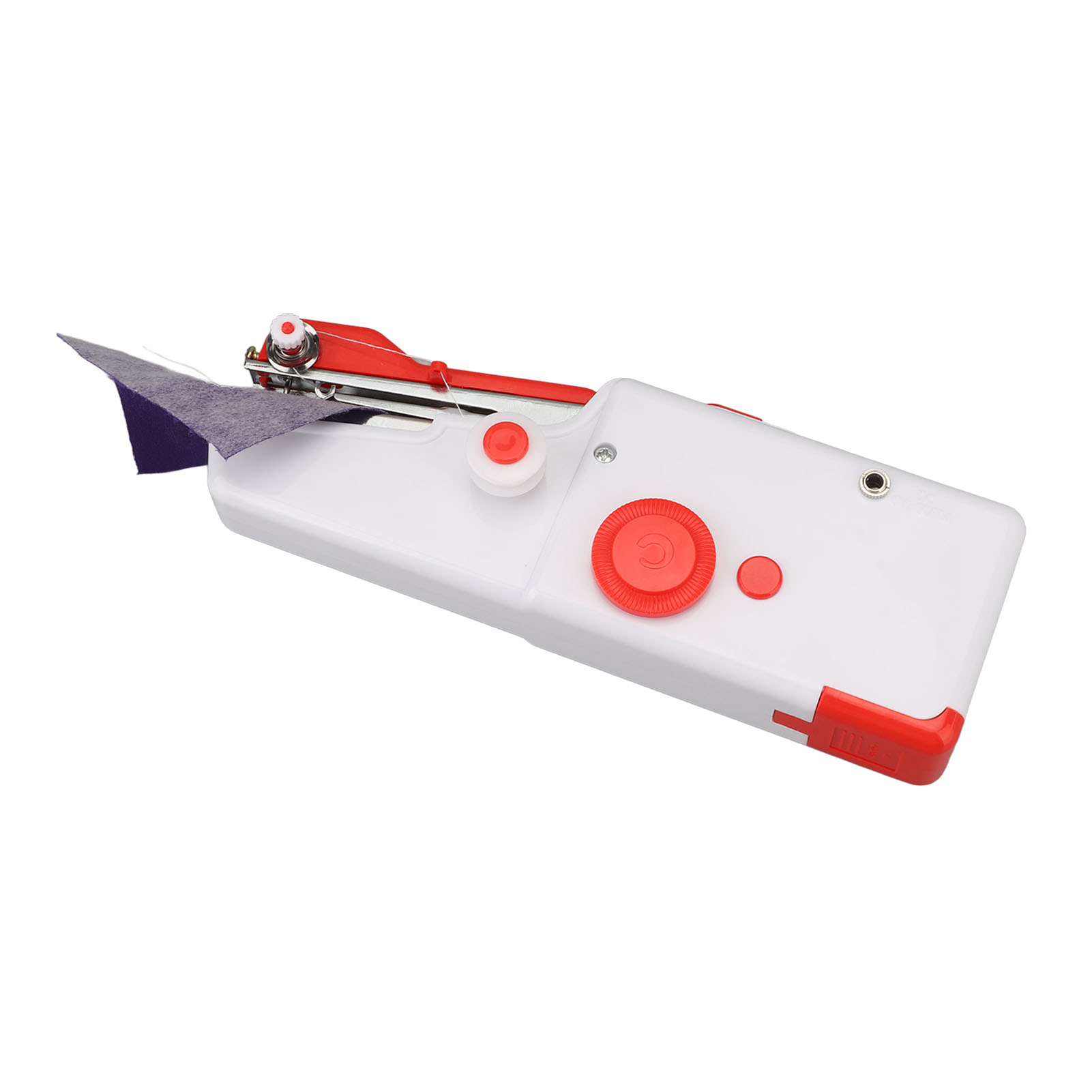 Mini-profi-nähmaschine, Tragbar, Ergonomisch, Batteriebetrieben, Ideal Für Anfänger (rot).
