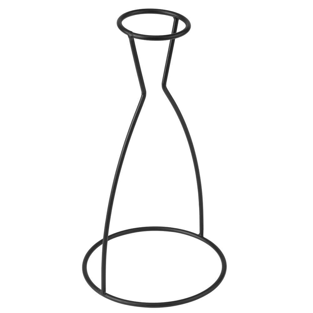 Schwarze Metallvase Mit Kreativen Formen, Pflanzenständer, Dekoration Für Café Oder Zuhause (a)