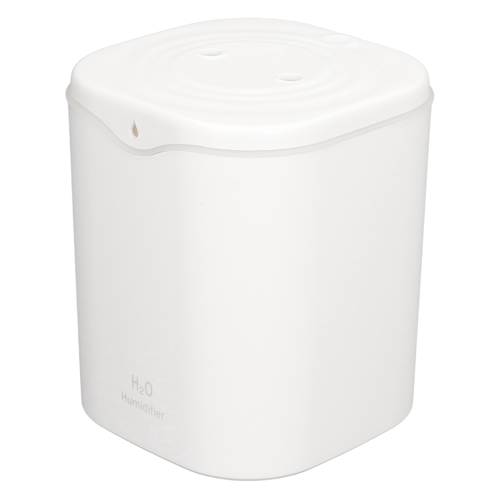 Tisch-luftbefeuchter, 2-liter-wassertank, 2 Modi, Usb-anschluss, Doppelnebel, 12 Stunden Befeuchtung, Ideal Für Schlafzimmer, Büro Oder Studentenwohnheim, Elegantes Weiß.
