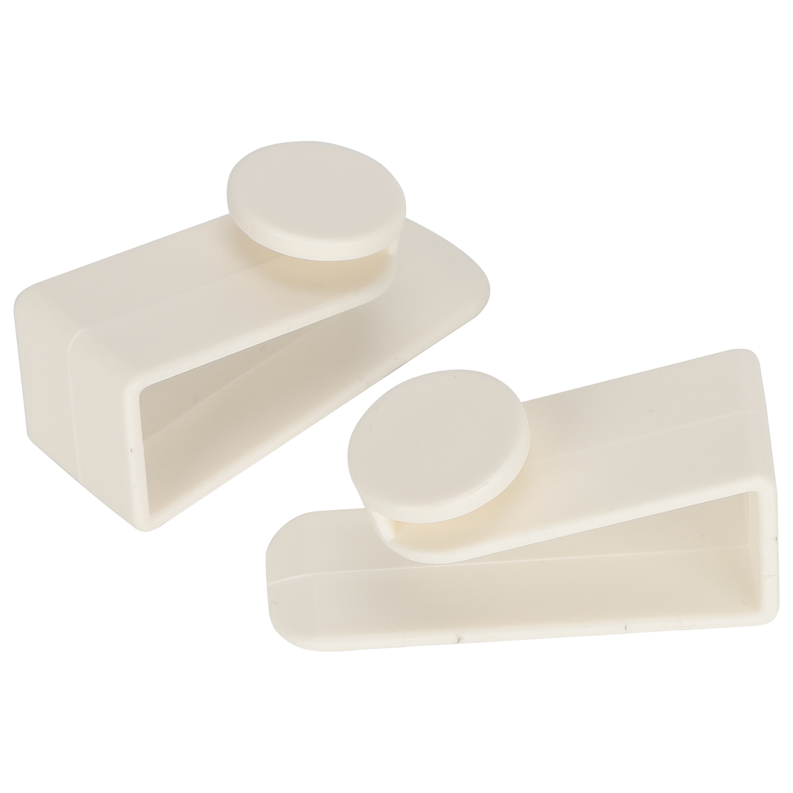 Set Aus 2 Dicken Türhaken Mit Perforierter Auflagefläche Für Regal Oder Bett, Zum Aufhängen Von Gegenständen (weiß).