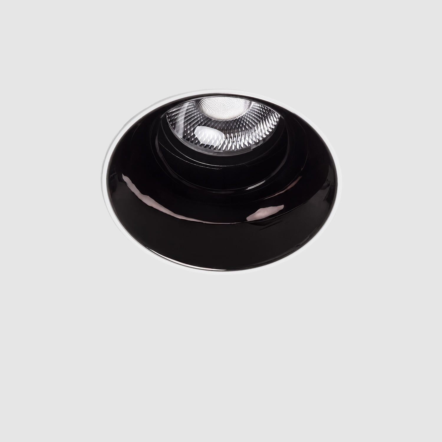 Led Downlight Rund Loop Schnitt Ø 95mm 2700k Standard Schwarz 30 W Integriert