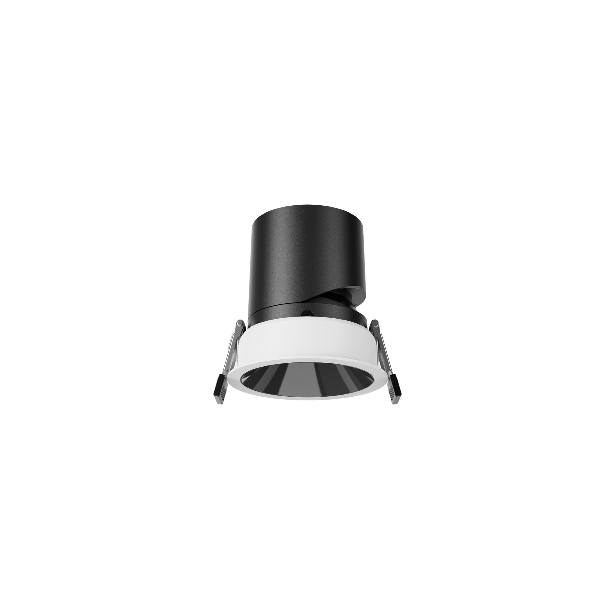 Led Downlight Rund Loop Schnitt Ø 75mm 2700k Standard Schwarz 15 W Einbau