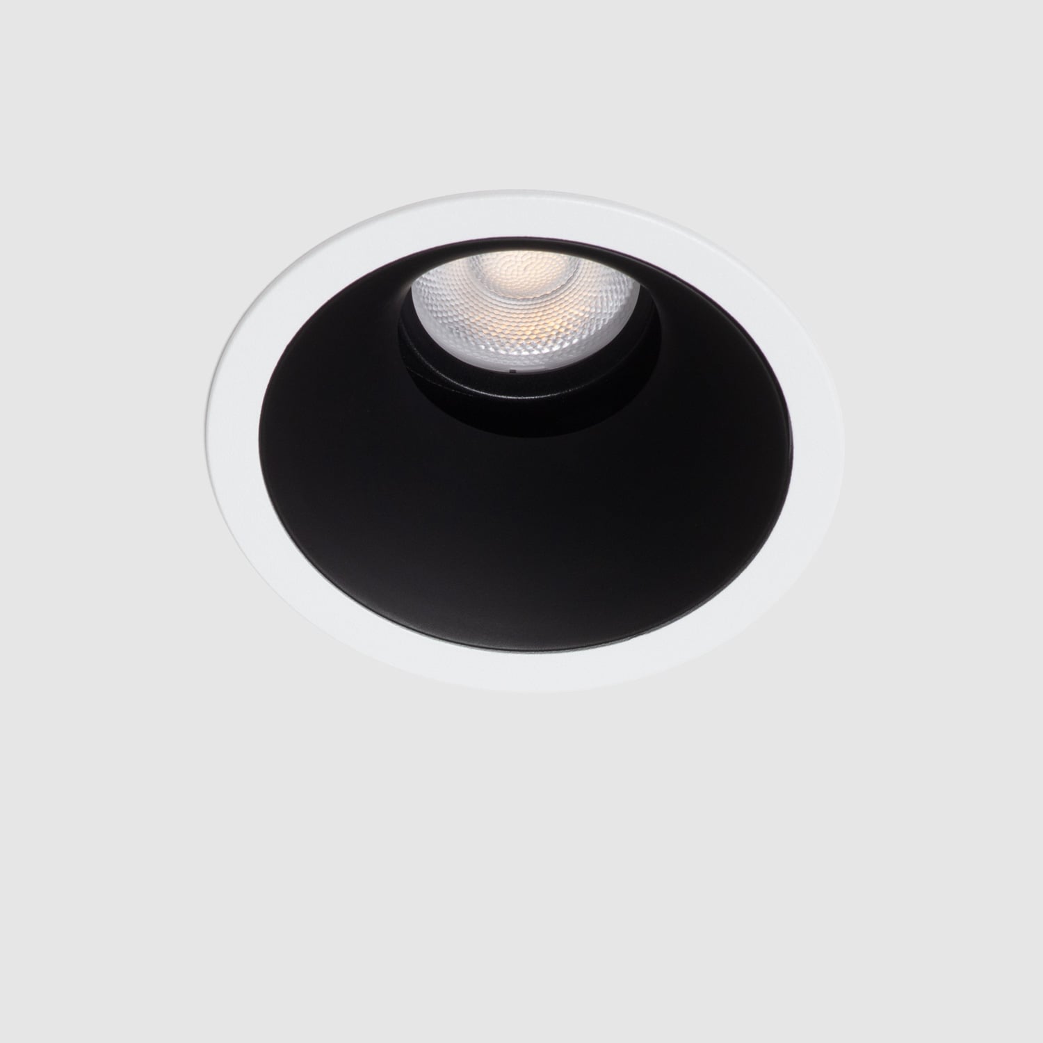 Led Downlight Rund Loop Schnitt Ø 75mm 4000k Standard Mattschwarz 9 W Einbau