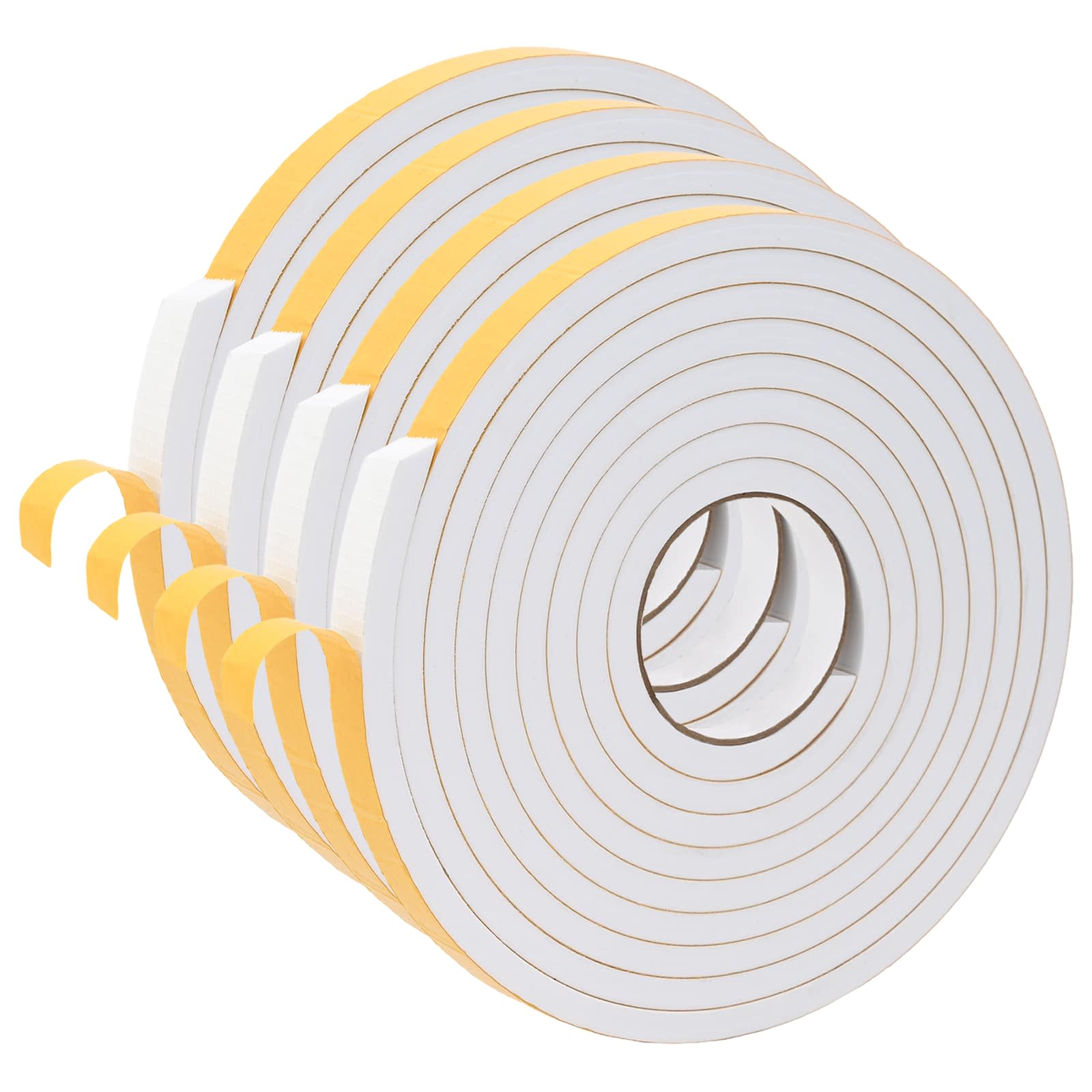 Vidaxl Self-adhesive Foam Tape 4 Pcs White 20mm X 5m Cr Foam