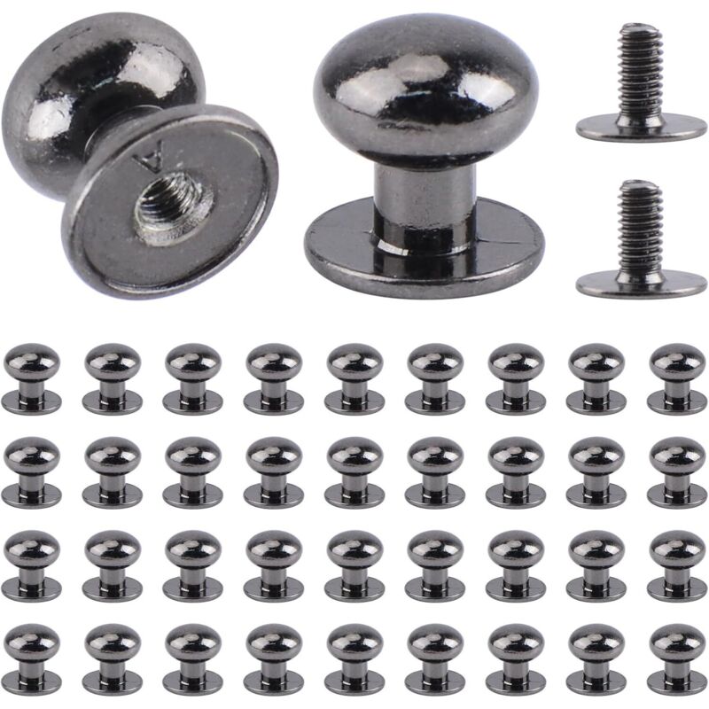 Mini-rundgriffe Aus Schwarzem Metall Für Schubladen Und Schmuckkästchen – 36er-pack, 20 Mm Durchmesser, Einfache Montage – Ulisem