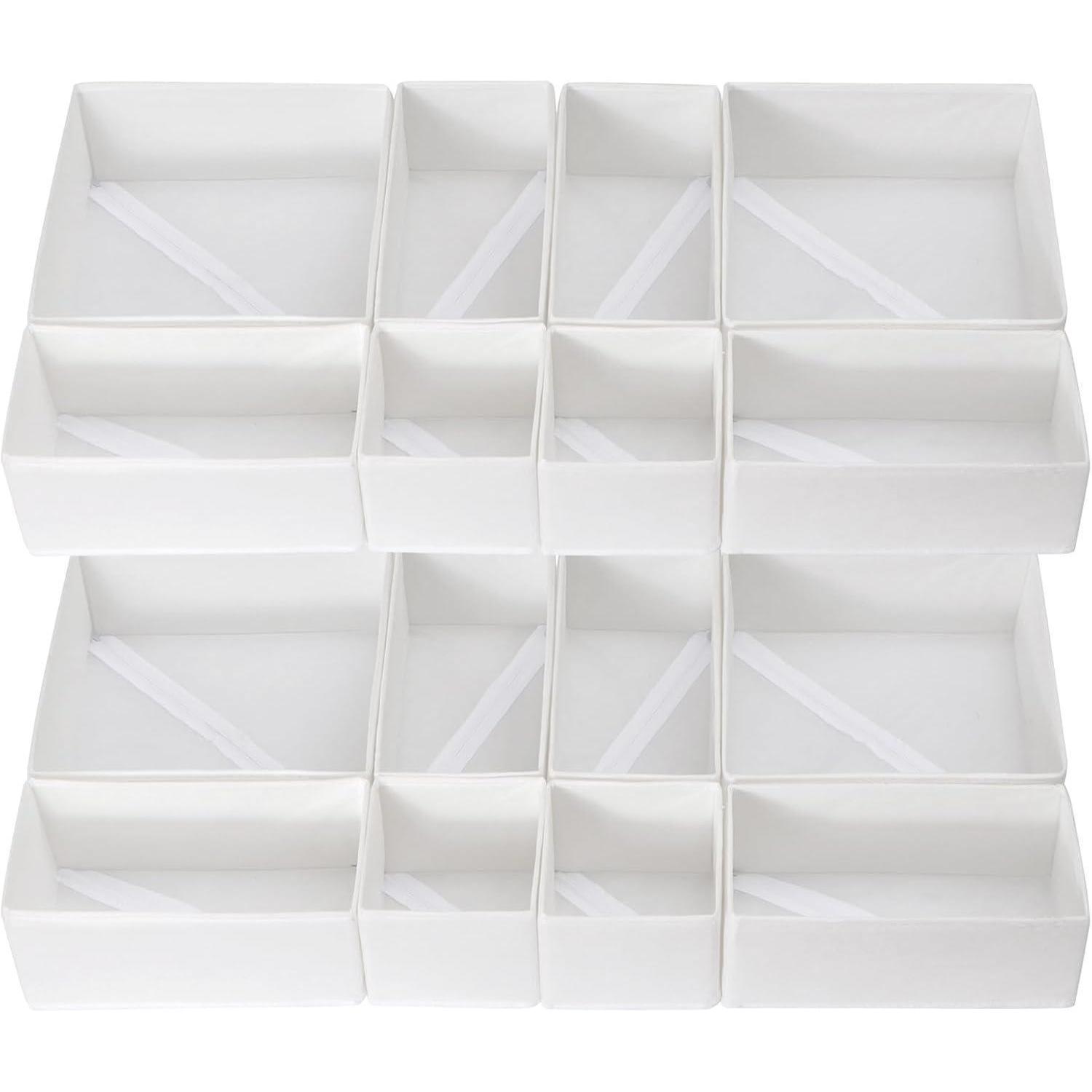 Schubladen Organizer 16er Set 16er Set Weiß Für Hemnes 108x131