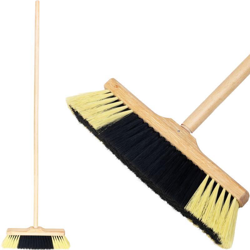 Besen Geco Z30r, 300 Mm, Holz, (z) Mit Stiel 1200 Mm Mit Gewinde, 34 Cm