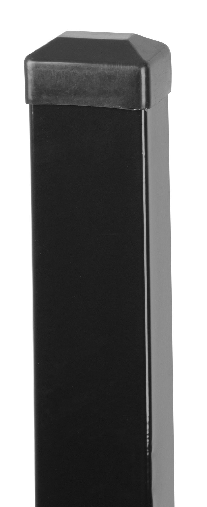Pfosten Strend Pro Eurostandard, 1600/60x40/1,25 Mm, Anthrazit, Eckig, Kappe, Zn+pvc, Ral7016