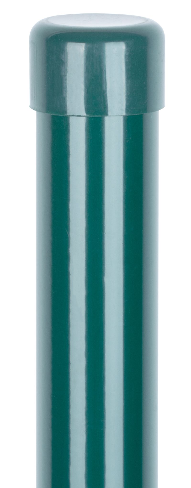 Pfosten Strend Pro Metaltec, 48/1500/1,25 Mm, Grün, Rund, Kappe, Zn+pvc, Ral6005