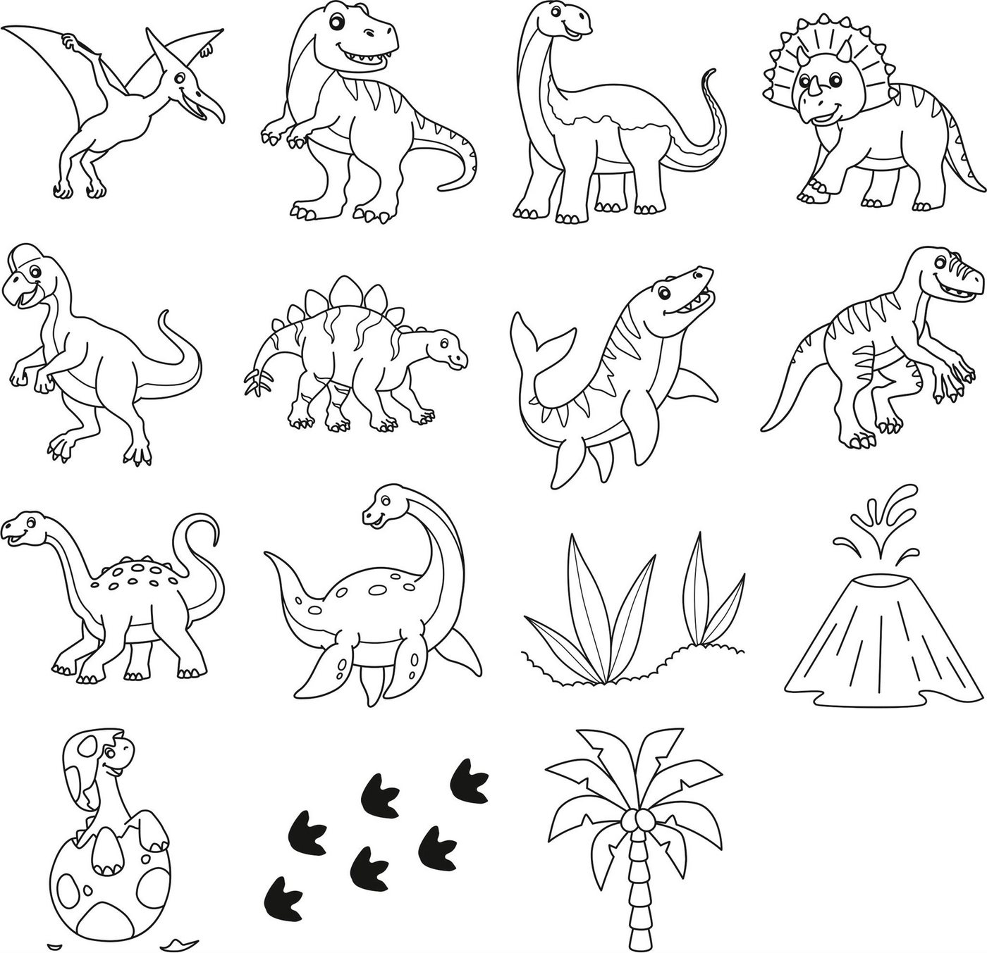 Set Mit 15 Stempeln Und Dinosaurier-kissen Bild 2