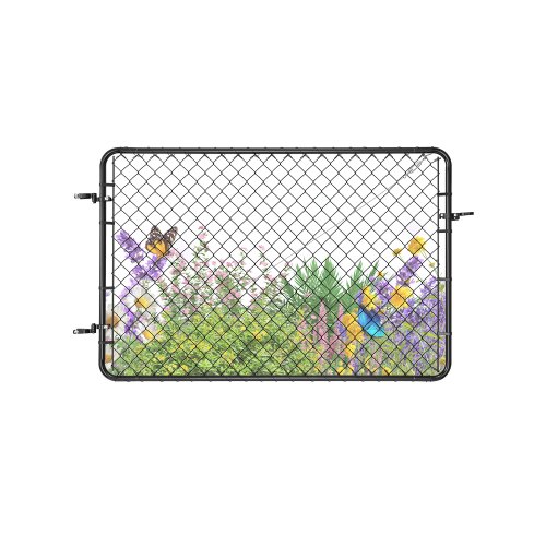 Gartentür, 183x122 Cm, Gartentor, Passend Für Gartenzauntoröffnungen Von 0,67–1,83 M (b) X 1,83 M (h), Zauntor Mit Kunststoffbeschichtung, Für Bauernhof, Pfosten Nicht Im Lieferumfang Enthalten