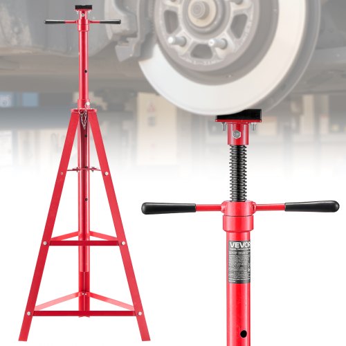 Unterhub-stützständer 2 T, Höhenverstellbarer (120-215 Cm / 4-stufig) Wagenheberständer Aus Kohlenstoffstahl, Dreibeinständer Zur Unterstützung Von Fahrzeugkomponenten Autoreparatur