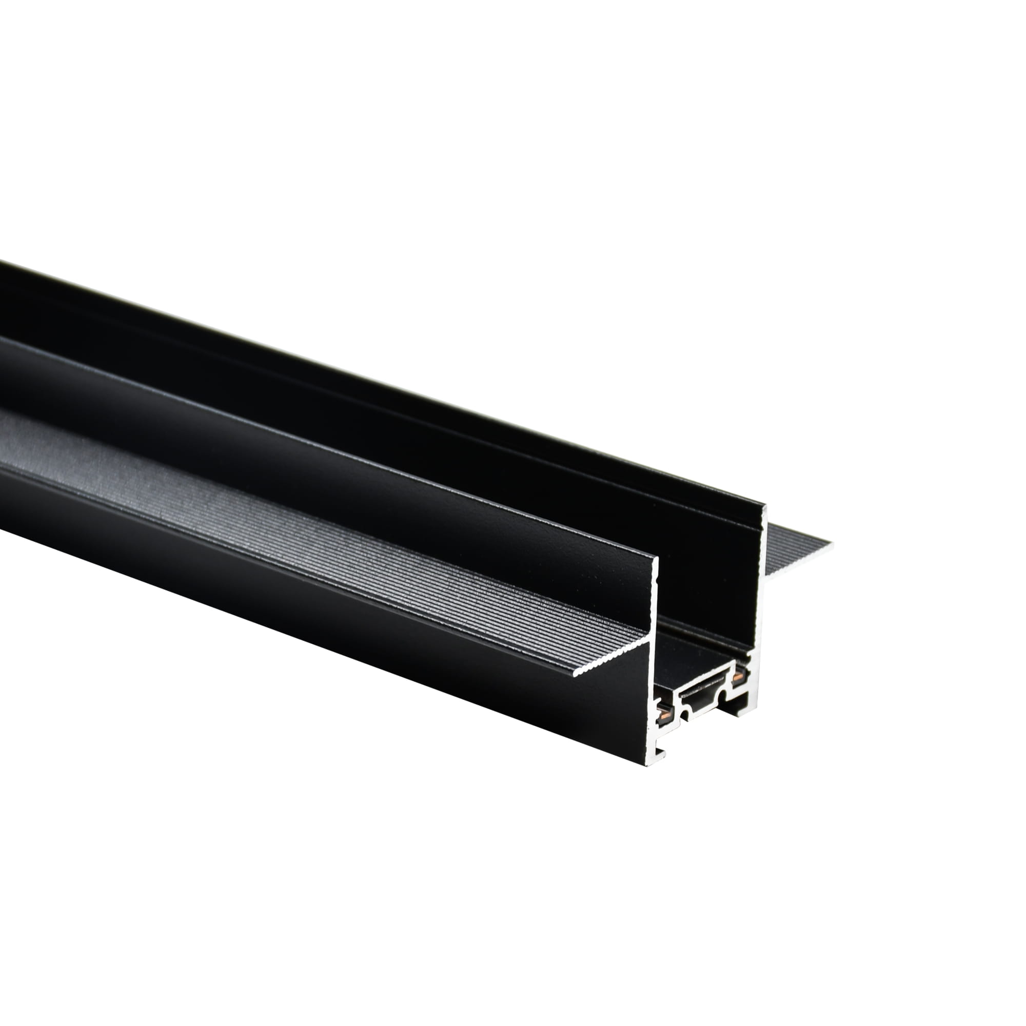Unterputz-magnetschiene Für Gipskartonplatten, 1 M, 48 V Dc, Schwarz, Slim Track Typ D