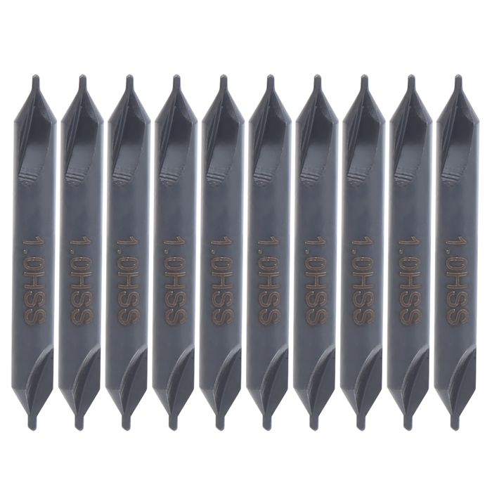 10 Hss-bohrer Typ A Für Spiralpositionierformen, Aus Vollgeschliffenem Edelstahl, 1 Mm Durchmesser.