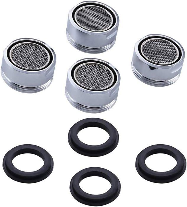 Vierteiliges Set Aus Wasserhahnfilter Und Luftsprudler, Universelles Wasserspargerät, Geeignet Für Küchenspülen Oder Badezimmerarmaturen.