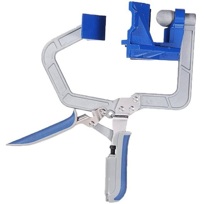 90°-winkelzange – Aluminiumlegierung – Blau – 1 Stück – Edelstahl 420 – Abs-griff