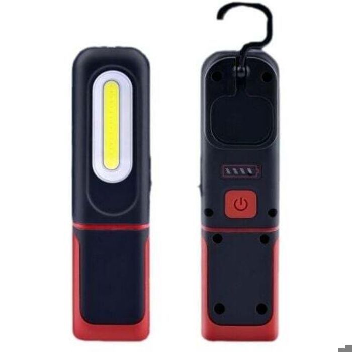 Wiederaufladbare 2-in-1-led-arbeitsleuchte, 360° Drehbar, Mit Magnetfuß Und Haken.