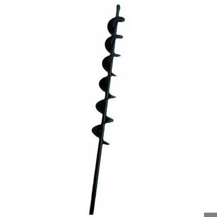Gartenbohrer Mit Spiralbohrer – 50 Mm Durchmesser – 450 Mm Länge – Material Sphc-a3 – Schwarz – Ideal Für Die Bodenvorbereitung