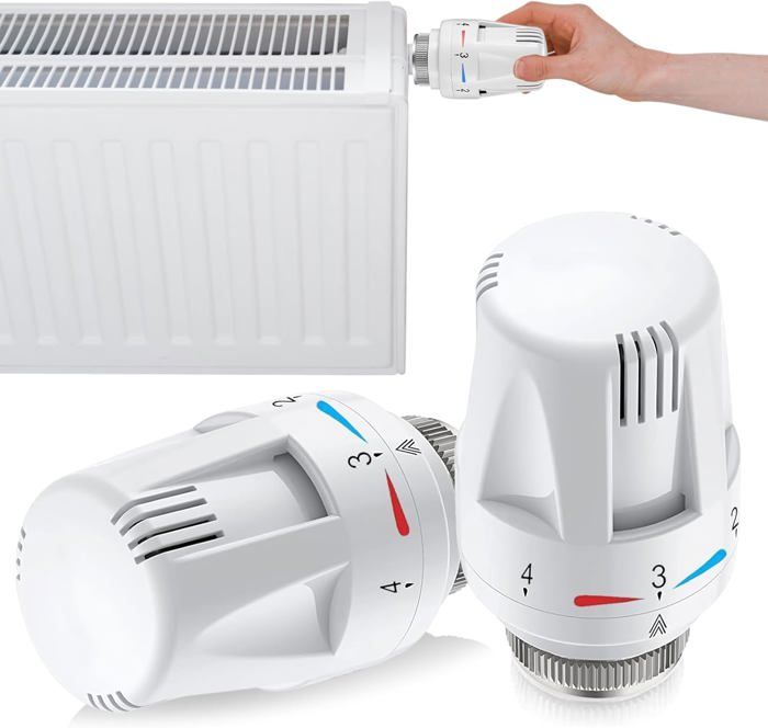 2-teiliger Thermostat-heizkörperventilkopf – Heizkörperventil – Ersatzventilkopf – Heizkörperthermostat M30 X 1,5