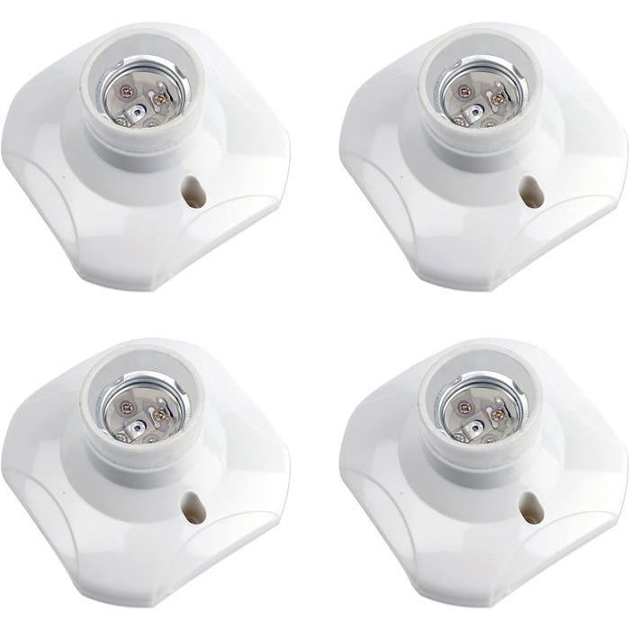E27-schraubfassung Für Deckenleuchten, 220–240 V Wechselstrom, Led-lampenfassung, E27-sockel-deckenleuchte, 4er-pack