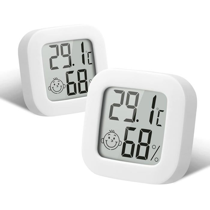 Innenthermometer Und Hygrometer, 2er-pack Mini-hochpräzisions-digitalthermometer Und Hygrometer, Geeignet Für Zuhause Und Büro.