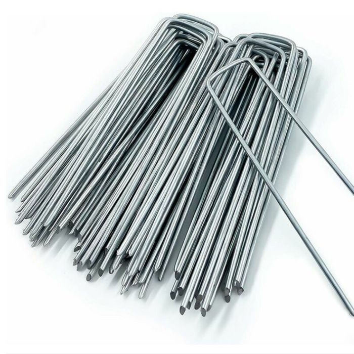 U-förmige Bodenanker Zur Befestigung Von Unkrautvlies, 50 Stück Pro Packung, Geeignet Für Unkrautvlies, Campingplatzanker, Zäune Usw.