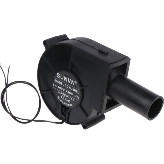 12v Gleichstrom 0,07a 3300 U/min Grilllüfter, Geeignet Für Lüftungskanäle Beim Grillen, Campen Und Holzkohlegrillen. (aquaforge)