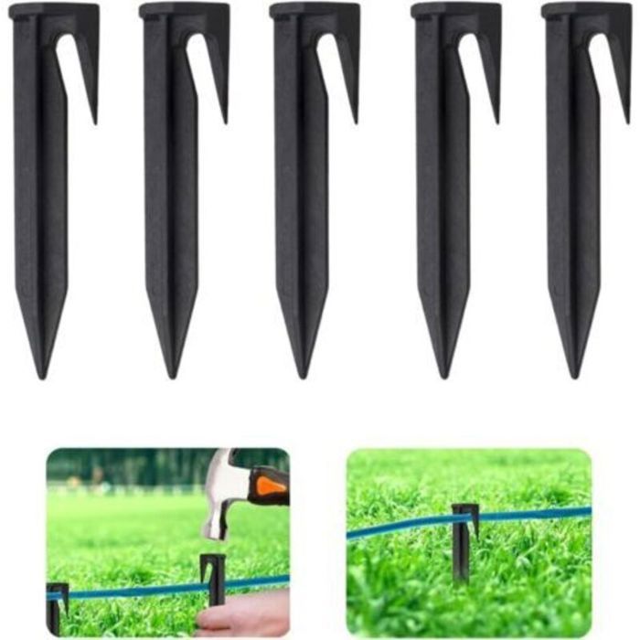 Erdanker Zur Befestigung Von Zäunen, Hecken Und Rasenflächen - 100 Stück, 8,5 Cm Durchmesser.
