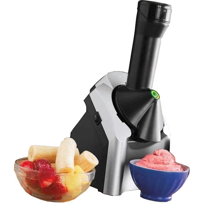 Eismaschine – Zubereitung Gesunder Fruchtdesserts – Hausgemachte Eiscreme Aus Gefrorenen Früchten – A22