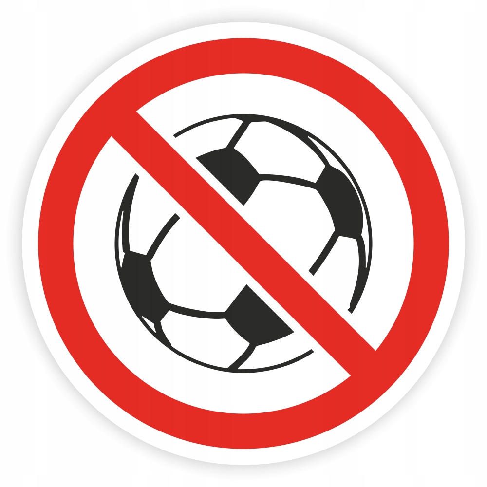Informationsaufkleber – Kein Ballspiel 20 Cm