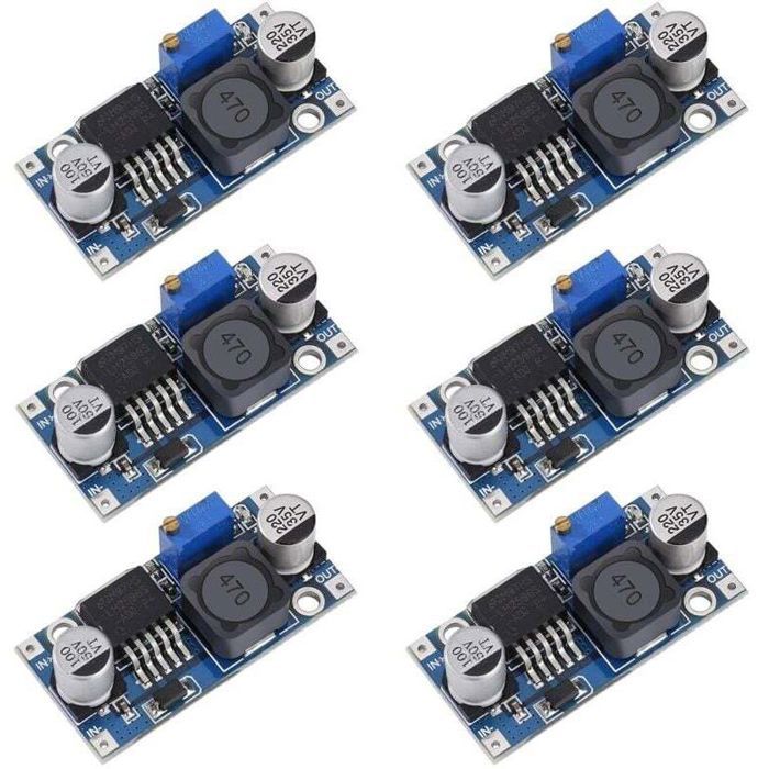 Dc/dc-abwärtswandler – Lm2596 – 3,2–40 V Auf 1,25–35 V – Einstellbares Netzteilmodul – 6 Stück