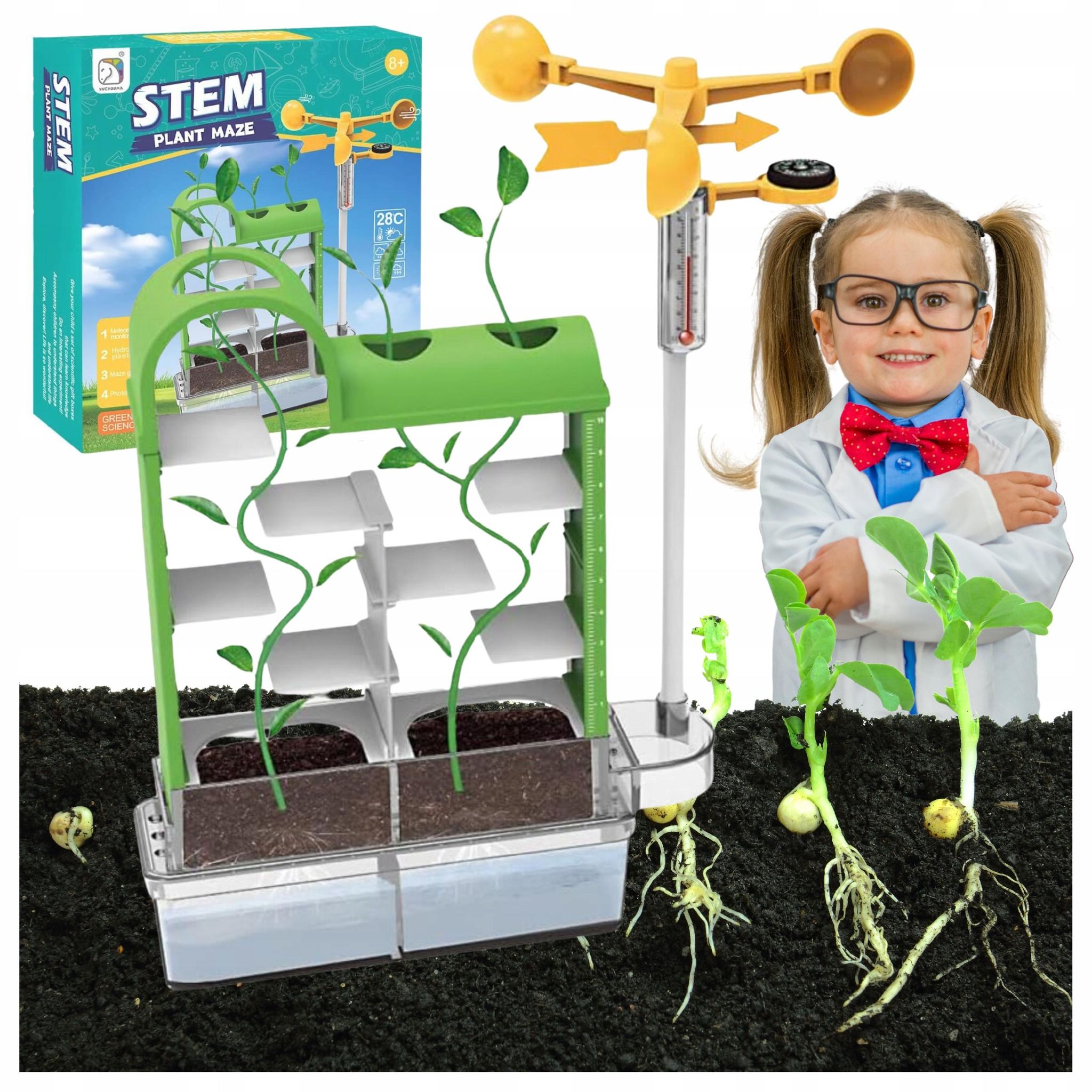 Kreatives Lern-experimentierset: Gestalte Deinen Eigenen Blumentopf (pflanzenwissenschaft)