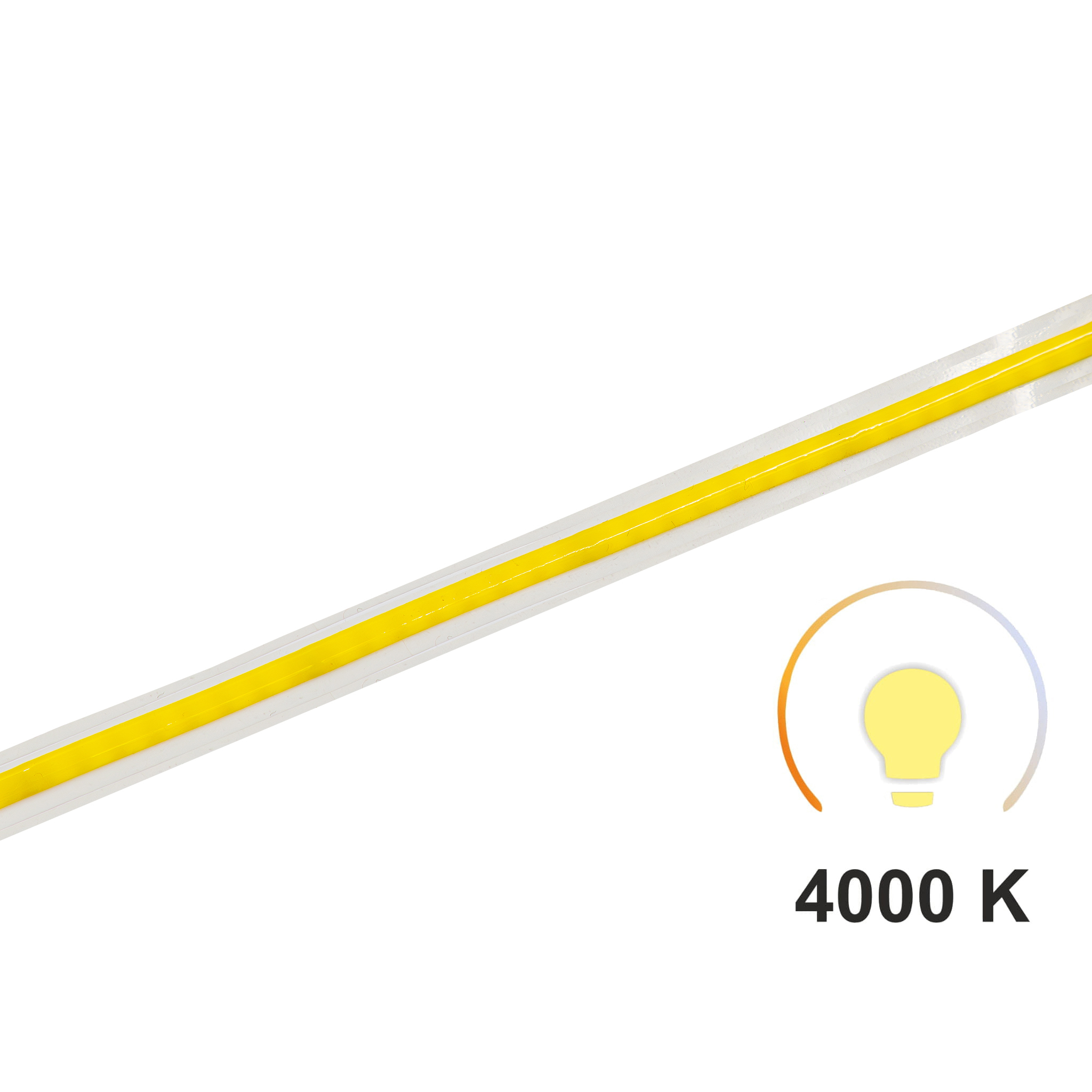 Led-streifen 1 M Cob 220 V 4000 K 288 Leds/m 9 W/m 8 Mm