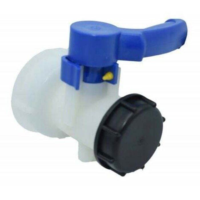 Absperrventil Für Speichertanks – 1000 Liter – Integrierte Absperrklappe – Dn40 – Kunststoff – S60x6-gewinde – 2 Zoll/62 Mm