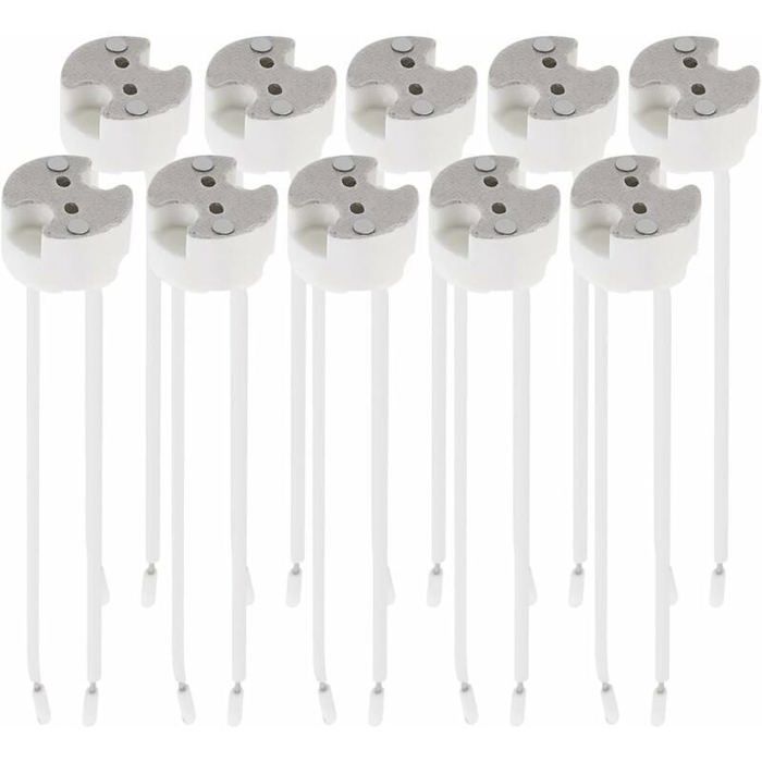 5,3-mm-steckdosen-set – 10-teilig – Mr16-stecker – 12-v-kabel – Kompatibel Mit Led- Und Halogenlampen – Einfache Installation