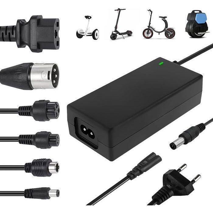 42v/36v 2a Universal-akkuladegerät Für Elektroroller Und Balance-scooter, Mit 6 Anschlüssen